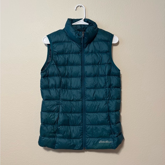 Eddie Bauer Women's Dark Teal Quilted Vest - Picture 1 of 3